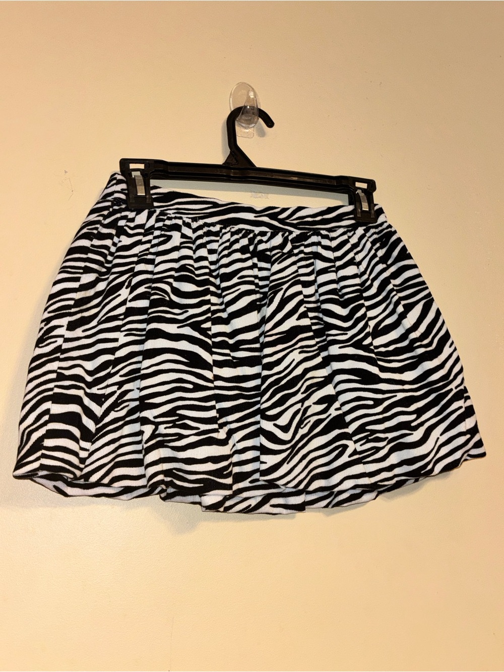 J. Khaki Black & White Zebra Print Circle Skirt